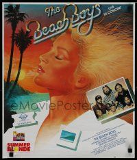 4z201 BEACH BOYS 18x21 music poster '83 cool art of sexy blonde woman!