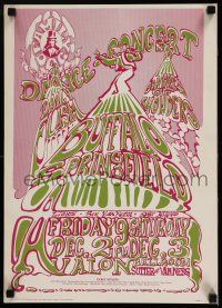 4z204 BUFFALO SPRINGFIELD 14x20 music poster '60s cool psychedelic art, from the second printing!