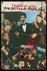 4z211 FRANK ZAPPA 24x36 music poster '70s wild image of Zappa with guitar, Tinseltown Rebellion!