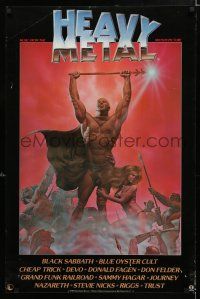 4z212 HEAVY METAL 24x36 music poster '81 musical animation, best Richard Corben fantasy art!