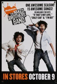 4z231 NAKED BROTHERS BAND TV 27x40 music poster '07 cool musical image of Nat and Alex Wolff!