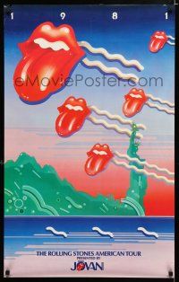 4z241 ROLLING STONES tongues style 23x36 music poster '81 cool art for their American Tour!