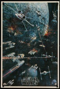 4z247 STAR WARS soundtrack 22x33 music poster '77 Lucas classic, different John Berkey art!