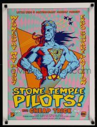 4z248 STONE TEMPLE PILOTS 18x23 music poster '97 with Cheap Trick, cool David Dean artwork!