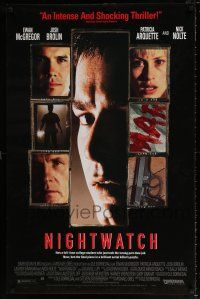 4z761 NIGHTWATCH 26x40 video poster '98 Ewan McGregor, Nick Nolte