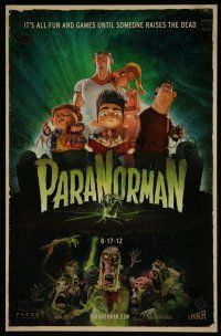 4z515 PARANORMAN mini poster '12 it's all fun and games until someone raises the dead!