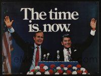 4z093 RONALD REAGAN/GEORGE BUSH 18x24 political campaign '80 image of the eventual Presidents!