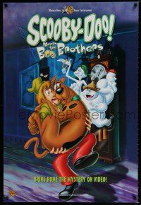 4z786 SCOOBY-DOO MEETS THE BOO BROTHERS 27x40 video poster R00 classic animated cartoon mystery!