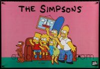 4z365 SIMPSONS tv poster '94 Matt Groening, artwork of TV's favorite family on couch!