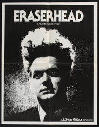 4z449 ERASERHEAD 17x22 special R80s directed by David Lynch, Jack Nance, surreal fantasy horror!