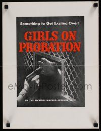 4z460 GIRLS ON PROBATION 13x18 special '38 Jane Bryan, Reagan, something to get excited over!