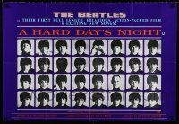 4z844 HARD DAY'S NIGHT REPRO English 27x39 '87 The Beatles, rock & roll classic!