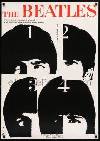 4z845 HARD DAY'S NIGHT REPRODUCTION English 24x34 '90s The Beatles, rock & roll classic!