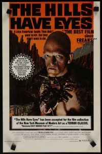 4z474 HILLS HAVE EYES New Line Cinema special 11x17 '78 Wes Craven, sub-human Michael Berryman!
