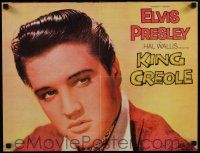 4z486 KING CREOLE 16x21 special '58 great super close up image of Elvis Presley!