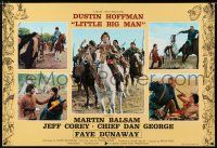4z384 LITTLE BIG MAN 26x39 Italian special '71 Dustin Hoffman is most neglected hero in history!