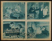 4z502 MAN BITES LOVEBUG 2-sided 23x29 special '37 Charlie Chase, The Prince & the Pauper on back!