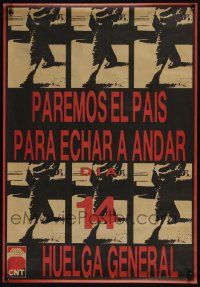 4z516 PAREMOS EL PAIS 17x24 Spanish special '88 cool images promoting the Spanish General Strike!