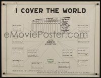 4z521 PEABODY VISUAL AIDS world style 17x22 special '30s cool library resource art & info!