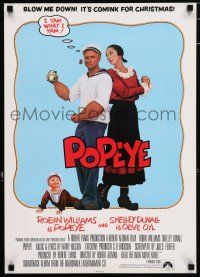 4z526 POPEYE 17x24 special '80 Robert Altman, Robin Williams & Duvall as E.C. Segar's characters!
