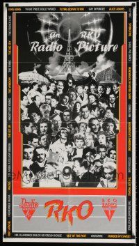 4z397 RKO 30 YEARS OF CLASSIC HITS 2-sided 21x38 special '82 montage of their top stars & movies!