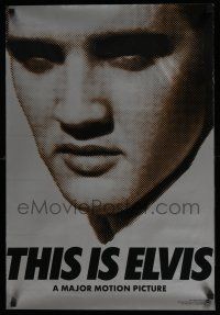 4z554 THIS IS ELVIS 19x28 special '81 Elvis Presley rock 'n' roll biography, portrait of The King!