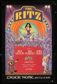 4z109 RITZ 15x22 stage poster '75 Jack Weston, Morena, Abraham, Stiller,. cool artwork!
