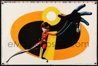4z031 INCREDIBLES 27x40 static cling poster '04 Disney/Pixar animated sci-fi superhero family!
