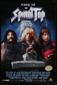 4z815 THIS IS SPINAL TAP 27x40 video poster R00 Rob Reiner heavy metal rock & roll cult classic!