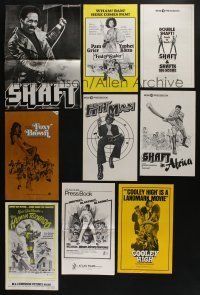 5a101 LOT OF 27 UNCUT BLAXPLOITATION PRESSBOOKS '70s great images from cool movies!