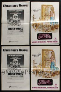 5a103 LOT OF 21 UNCUT PRESSBOOKS '70s great advertising images from a variety of movies!