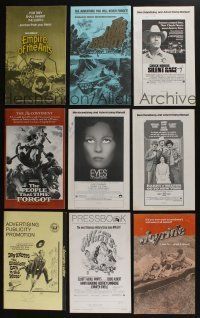 5a113 LOT OF 34 CUT PRESSBOOKS '70s-80s great advertising from a variety of different movies!