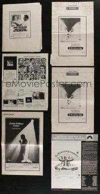 5a116 LOT OF 19 CUT PRESSBOOKS & 1 AD SUPPLEMENT '60s-70s great advertising images!