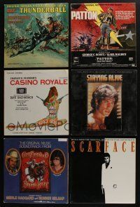 5a168 LOT OF 10 VINYL RECORDS '60s-80s Thunderball, Casino Royale, Scarface, Back to the Future!