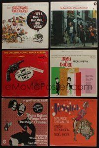 5a169 LOT OF 9 VINYL RECORDS '60s It's a Mad Mad Mad Mad World, Irma La Douce, Kismet & more!