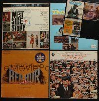5a171 LOT OF 7 VINYL RECORDS '60s West Side Story, Ben-Hur, King & I, Ned Kelly, Can-Can, Vikings