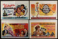 5a271 LOT OF 16 UNFOLDED AND FORMERLY FOLDED BELGIAN POSTERS '50s-60s a variety of different art!