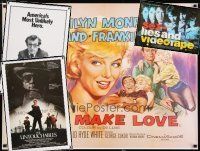 5a281 LOT OF 4 UNFOLDED REPRO POSTERS '80s-90s Marilyn Monroe in Let's Make Love & more!