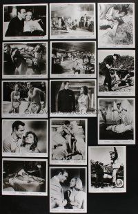 5a226 LOT OF 14 8x10 JAMES BOND RESTRIKE STILLS '80s the best images of Sean Connery as 007!