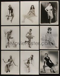 5a194 LOT OF 9 8x10 SEXY ACTRESS PORTRAIT STILLS '50s full-length images of beautiful girls!