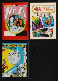 5a193 LOT OF 3 STEVE DITKO COMIC BOOKS PUBLISHED BY BRUCE HERSHENSON '70s Mr. A, Avenging World!