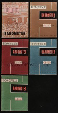 5a097 LOT OF 5 BOXOFFICE BAROMETER EXHIBITOR MAGAZINES '59-69 info for movie theater owners!