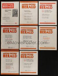 5a087 LOT OF 8 MOTION PICTURE HERALD EXHIBITOR MAGAZINES '60-61 great info for theater owners!