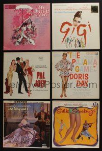 5a166 LOT OF 6 MUSICAL VINYL RECORDS '50s-60s My Fair Lady, Gigi, Pal Joey, Pajama Game & more!