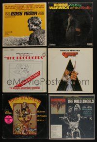 5a172 LOT OF 6 VINYL RECORDS '60s-70s Easy Rider, Producers, Clockwork Orange, Enter the Dragon!