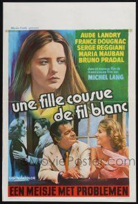 5b094 STRAIGHT LACED GIRL Belgian '77 Michel Lang's Une fille cousue de fil blanc, Aude Landry