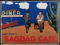 5b167 BAGDAD CAFE British quad '88 Percy Adlon, Marianne Sagebrecht, Jack Palance, bizarre image!