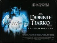 5b190 DONNIE DARKO DS British quad R04 image of Jake Gyllenhaal with axe, Frank made him do it!