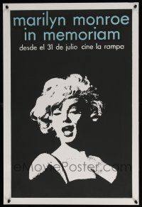 5b058 MARILYN MONROE IN MEMORIAM Cuban '90s Marilyn Monroe film festival, sexy silkscreen image!
