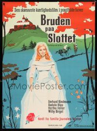 5b633 DIE HEILIGE UND IHR NARR Danish '58 Gerhard Riedmann, Gudula Blau, Stilling art of bride!